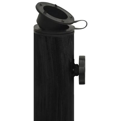 vidaXL fekete öntöttvas napernyőtalp 45 x 45 x 30 cm