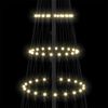 vidaXL LED Kar&aacute;csonyi Fenyő 295 LED-del Meleg feh&eacute;r 250 cm F&eacute;m