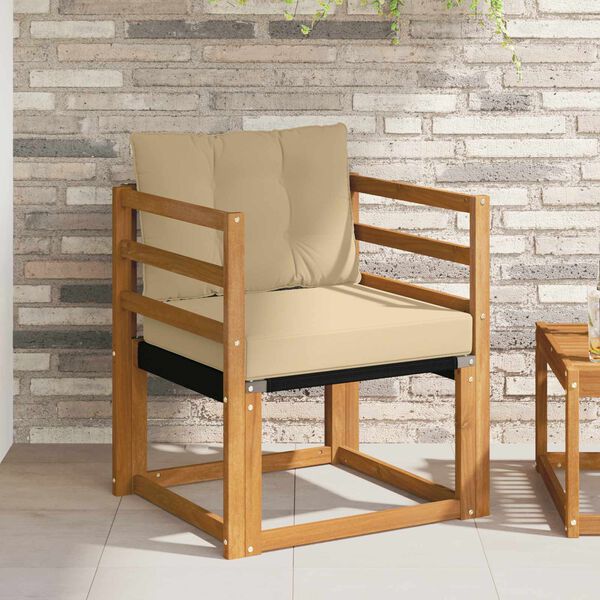 vidaXL K&uuml;lt&eacute;ri kanap&eacute; T&ouml;m&ouml;r ak&aacute;cfa &eacute;s textil&eacute;n Term&eacute;szetes