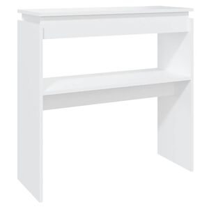vidaXL feh&eacute;r szerelt fa t&aacute;lal&oacute;asztal 80 x 30 x 80 cm