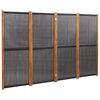 vidaXL fekete 4 paneles t&eacute;relv&aacute;laszt&oacute; 280x180 cm