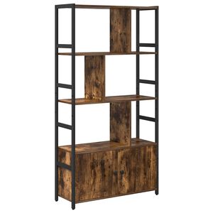 vidaXL K&ouml;nyvespolc 80 x 30 x 155,5 cm Szerelt Fa F&uuml;st&ouml;lt t&ouml;lgy