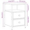 vidaXL 2 db k&eacute;zműves t&ouml;lgysz&iacute;nű szerelt fa &eacute;jjeliszekr&eacute;ny 34x35,5x50cm