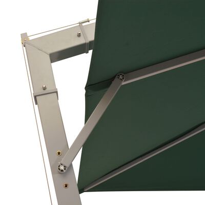 vidaXL függő, zöld napernyő alumínium rúddal 300 x 300 cm