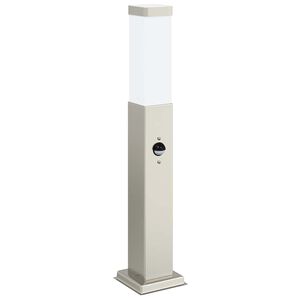 vidaXL szenzoros oszlopl&aacute;mpa 50 cm rozsdamentes ac&eacute;lb&oacute;l IP44