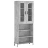 vidaXL betonsz&uuml;rke szerelt fa magasszekr&eacute;ny 69,5 x 34 x 180 cm