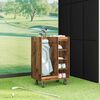 vidaXL Golf Szekr&eacute;ny ker&eacute;kkel Egysz&iacute;nű &Ouml;reg fa 65 x 45 x 98 cm