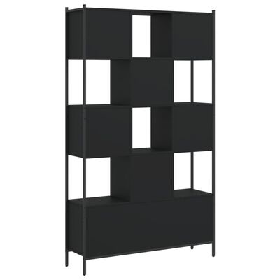 vidaXL fekete szerelt fa könyvszekrény 102x28x172 cm