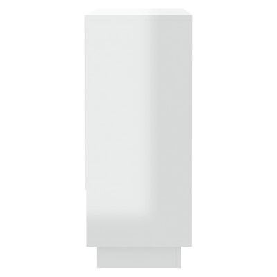 vidaXL magasfényű fehér forgácslap tálalószekrény 97 x 31 x 75 cm