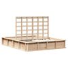 vidaXL &Aacute;gykeret Barna 160 x 200 cm T&ouml;m&ouml;r fenyőfa