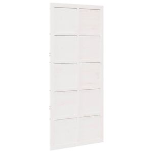 vidaXL Ist&aacute;ll&oacute;ajt&oacute; Feh&eacute;r 90 x 2,5 x 208 cm T&ouml;m&ouml;r Fenyőfa