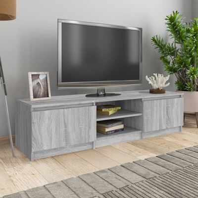 vidaXL szürke sonoma színű szerelt fa TV-szekrény 140 x 40 x 35,5 cm