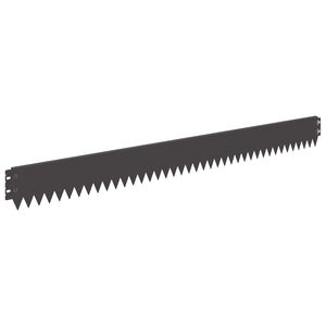 vidaXL Gyepszeg&eacute;ly visszahajtott felső peremmel 10 db 103x10cm Ac&eacute;l