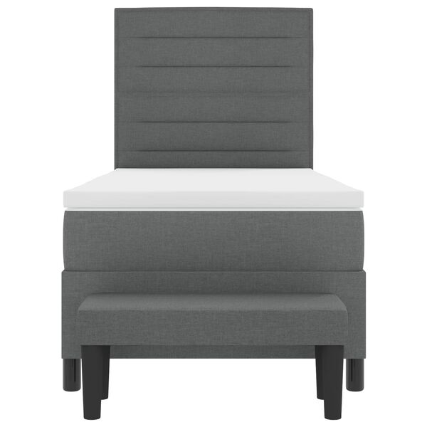 vidaXL Boxrug&oacute;s &aacute;gy matracmal S&ouml;t&eacute;tsz&uuml;rke 90 x 190 cm sz&ouml;vet