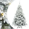 vidaXL Mű kar&aacute;csonyfa 300 LED-del &aacute;llv&aacute;nnyal Feh&eacute;r 180 cm PE &eacute;s PVC