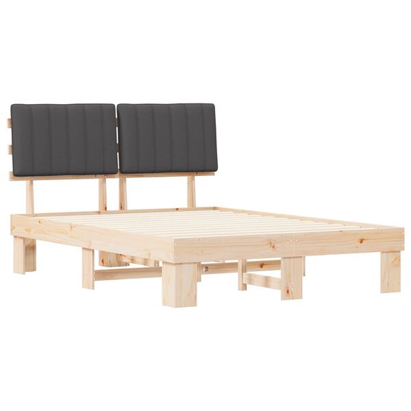 vidaXL &Aacute;gykeret K&aacute;rpitozott Fejt&aacute;ml&aacute;val S&ouml;t&eacute;tsz&uuml;rke 135 x 190 cm