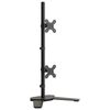 vidaXL dupla fekete ac&eacute;l monitor&aacute;llv&aacute;ny VESA 75/100 mm