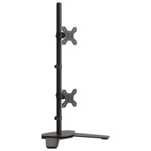 vidaXL dupla fekete ac&eacute;l monitor&aacute;llv&aacute;ny VESA 75/100 mm