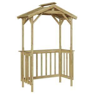 vidaXL Grills&aacute;tor 133,5 x 63 x 200 cm Impregn&aacute;lt fenyőfa