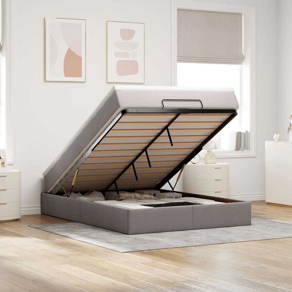 vidaXL Oszm&aacute;n &aacute;gykeret matraccal t&oacute;psz&iacute;n 140x190cm sz&ouml;vet