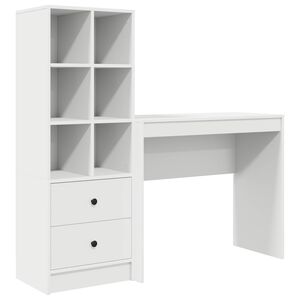 vidaXL Asztal Feh&eacute;r 135,5 x 40 x 127 cm 2 db