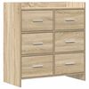 vidaXL Sz&eacute;f Sonoma T&ouml;lgy 75 x 33 x 80 cm Szerelt Fa
