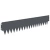 vidaXL Fűszeg&eacute;lyez&eacute;s 20 pcs 103 x 20 cm f&eacute;m Antracitsz&uuml;rke