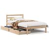 vidaXL t&ouml;m&ouml;r fenyőfa &aacute;gy matrac n&eacute;lk&uuml;l 75 x 190 cm