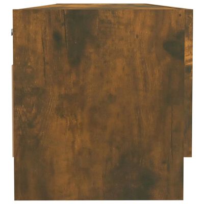 vidaXL füstös tölgy színű szerelt fa ruhásszekrény 100 x 32,5 x 35 cm