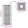 vidaXL Gabion emelt &aacute;gy Ez&uuml;st 50 x 50 x 150 cm Horganyzott ac&eacute;l