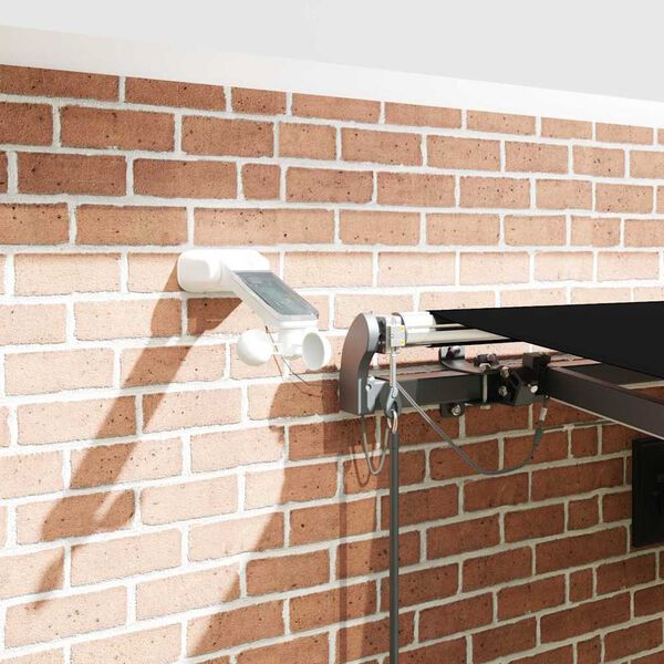 vidaXL Napernyő Anyag tartalmaz Fekete 450 &times; 350 cm Poli&eacute;szter