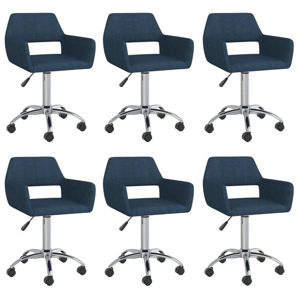 vidaXL 6 db k&eacute;k sz&ouml;vetbor&iacute;t&aacute;s&uacute; forg&oacute; &eacute;tkezősz&eacute;k