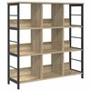 vidaXL K&ouml;nyvespolc 9 szintes 102 x 32 x 104,5 cm Szerelt Fa
