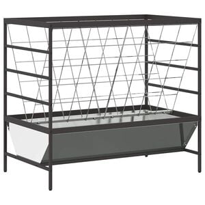 vidaXL Haszon&aacute;llat Etető Ez&uuml;st 100 x 60 x 90 cm Horganyzott ac&eacute;l