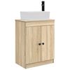 vidaXL F&uuml;rdőszobai pult mosd&oacute;val Sonoma T&ouml;lgy 54 x 35 x 83 cm