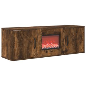 vidaXL Elektromos kandall&oacute; F&uuml;st&ouml;s T&ouml;lgy 110 x 30 x 36,5 cm Szerelt fa