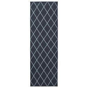 vidaXL Szőnyeg fut&oacute; ORIZ 1150 gsm Fekete h&aacute;l&oacute;s minta