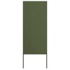 vidaXL Kertv&eacute;dő v&aacute;szon Oliva z&ouml;ld 50 x 140 cm Hidegen hengerelt ac&eacute;l