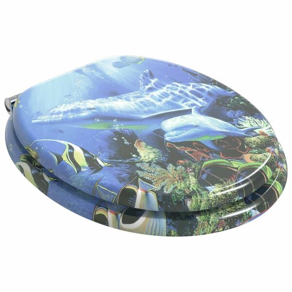 vidaXL L&aacute;gy z&aacute;r&oacute;d&aacute;s&uacute; WC &uuml;lőke K&eacute;k 44 x 38 cm MDF lap