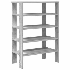 vidaXL sz&uuml;rke sonoma sz&iacute;nű szerelt fa cipőtart&oacute; 61x32x87,5 cm