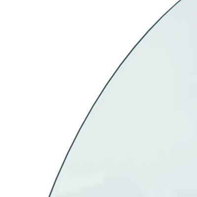 vidaXL félkör alakú kandalló-üveglap 1000x500 mm