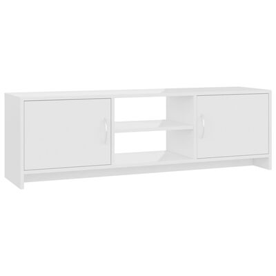 vidaXL magasfényű fehér forgácslap TV-szekrény 120 x 30 x 37,5 cm