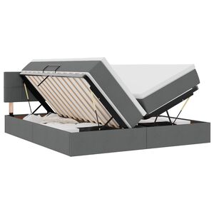 vidaXL T&aacute;rol&oacute;s &Aacute;gy matracmal t&aacute;rol&oacute;val S&ouml;t&eacute;tsz&uuml;rke 180 x 200 cm Műbőr