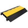 vidaXL 2 csatorn&aacute;s gumi k&aacute;beltapos&oacute; 90 cm