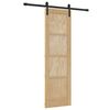 vidaXL Cs&uacute;sz&oacute; ajt&oacute; Term&eacute;szetes 61 x 198,5 cm T&ouml;m&ouml;r Fenyőfa