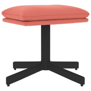 vidaXL rózsaszín bársony lábzsámoly 60x60x36 cm