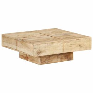 vidaXL t&ouml;m&ouml;r mang&oacute;fa doh&aacute;nyz&oacute;asztal 80 x 80 x 28 cm