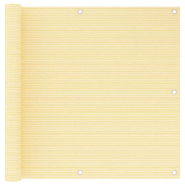 vidaXL bézs színű HDPE erkélytakaró 90 x 500 cm