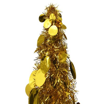 vidaXL aranyszínű pop-up PET műkarácsonyfa 120 cm