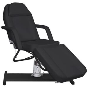 vidaXL fekete massz&aacute;zsasztal 180 x 62 x (87-112) cm
